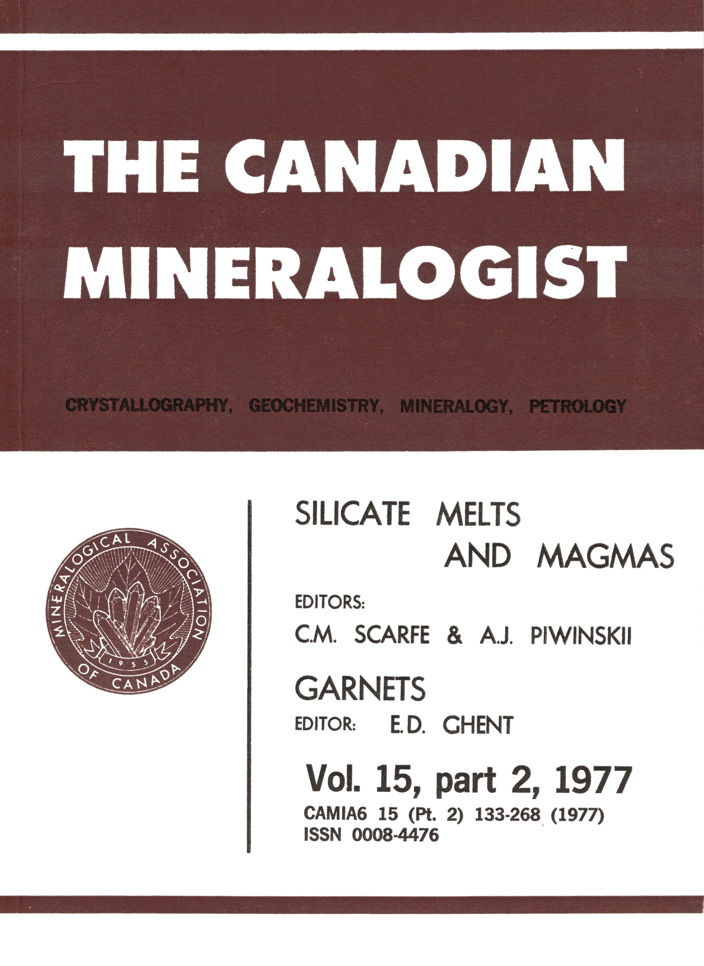 Silicate Melts and Magmas - Garnets