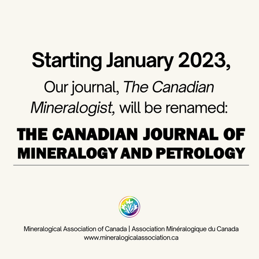 Journal Name Change: The Canadian Journal of Mineralogy and Petrology