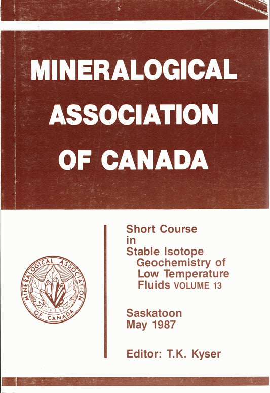 Stable Isotope Geochemistry of Low Temperature Fluids - E-Book